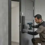 تركيب  و برمجة قفل ذكي او مسكة ذكية لابواب الحديد الخارجية بضمان أقل سعر