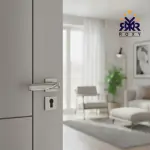 مسكة باب معدني ثنائي اللمعة بتصميم فاخر  وجودة عالية