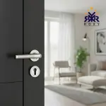 مقبضROXY معدني- بلون مزدوج كروم ونيكل