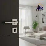 مسكة باب بلون النيكل ساتان بتصميم مستقيم عصري وجودة عالية