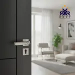 مسكة باب معدني ثنائي اللمعة بتصميم فاخر  وجودة عالية