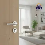 مقبضROXY معدني- بلون مزدوج كروم ونيكل