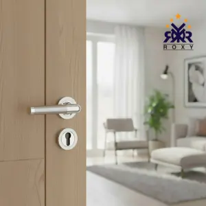 مقبضROXY معدني- بلون مزدوج كروم ونيكل