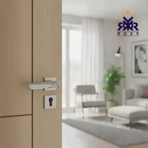 مسكة باب معدني ثنائي اللمعة بتصميم فاخر  وجودة عالية