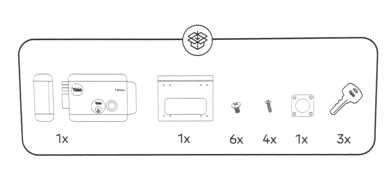 كيلون باب خارجي كهربائي YALE مقاس 60mm – الأمان المتقدم والمتانة
