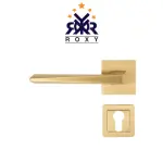 مقبض باب بلون ذهبي بتصميم مستقيم وجودة عالية