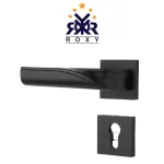 مسكة باب بلون الأسود مطفي بتصميم انسيابي عصري ذات الجودة العالية و السعر المناسب