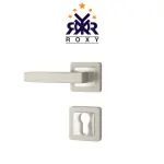 مقبض باب نيكل فاتح بتصميم مستطيل أنيق