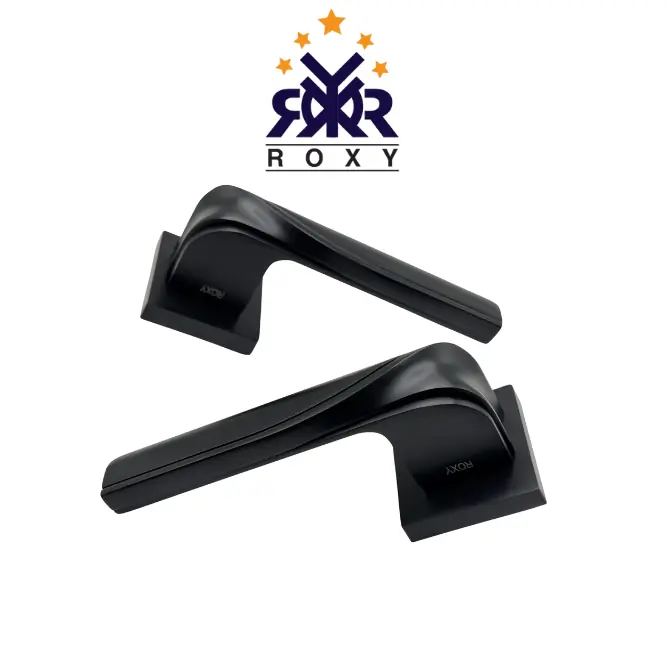 مسكة باب بلون الأسود مطفي بتصميم انسيابي عصري ذات الجودة العالية و السعر المناسب