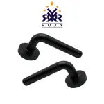 مقبض باب بلون الأسود مطفي بتصميم دائري عصري وسعر منافس