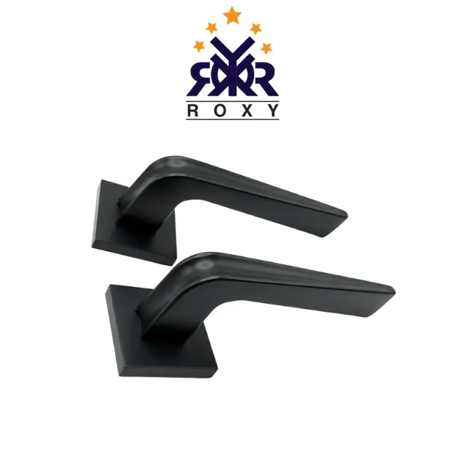 مقبض باب أسود مطفي بانحناءة جذابة وجودة عالية