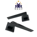 مقبض باب أسود مطفي بتصميم مائل جودة عالية وسعر مناسب