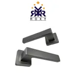 مقبض باب برنزي مطفي بتصميم مستطيل عريض