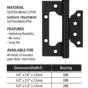 مفصلة أبواب ستانلس ستيل تجمع بين  القوة، الأناقة، وطول العمر