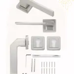 مقبض باب فضي بتصميم رفيع وعصري