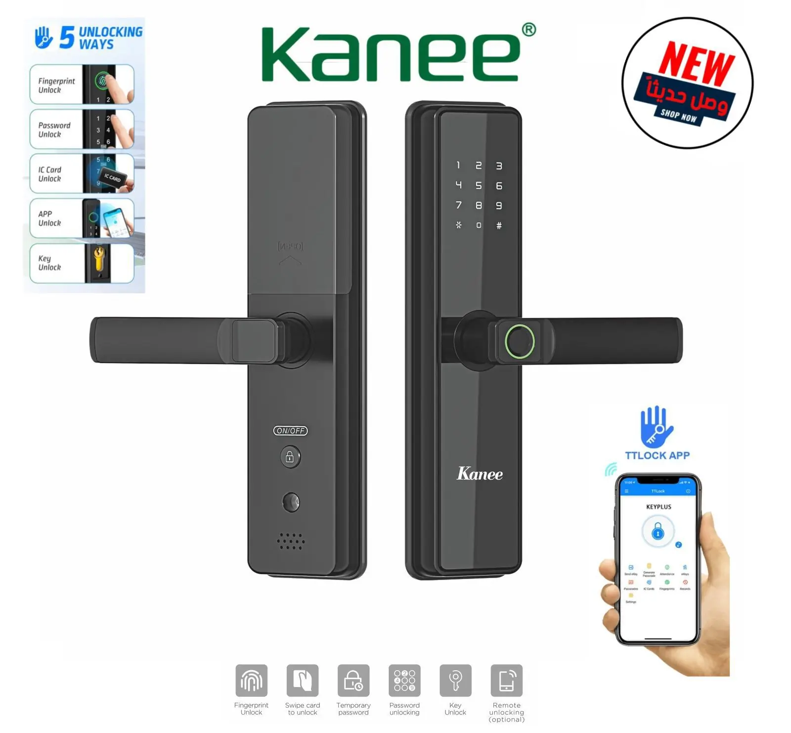 Slenk Smart Home Lock – Premium WiFi Fingerprint Door Lock