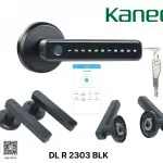 مسكة باب ذكية KANEE DL R 2303 BLK – أمان متقدم وتصميم عصري