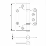 مفصلة أبواب ستانلس ستيل تجمع بين  القوة، الأناقة، وطول العمر