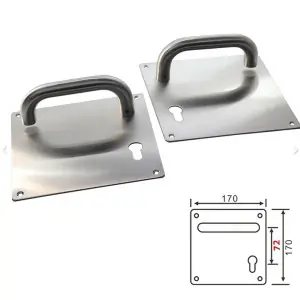 مقبض باب مربع استيل