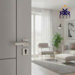 مسكة باب معدني ثنائي اللمعة بتصميم فاخر