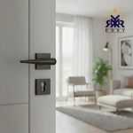 مقبض باب أسود مطفي بانحناءة جذابة