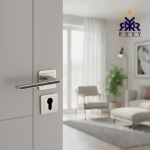 ماسك باب فضي مطفي مع خط اسود  – تصميم عصري