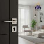 مسكة باب نيكل ساتان بتصميم مستقيم عصري