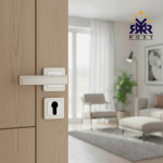 Modern Square Light Nickel Door Handle