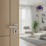 مسكة باب معدني ثنائي اللمعة بتصميم فاخر