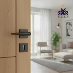 مقبض باب أسود مطفي بانحناءة جذابة