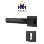 مسكة باب أسود مطفي بتصميم انسيابي عصري