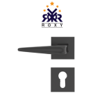 مقبض باب أسود مطفي بانحناءة جذابة