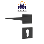 مقبض باب أسود مطفي بتصميم مائل