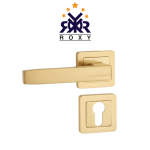 مقبض باب ذهبي بتصميم مستطيل فاخر