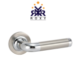 مقبضROXY معدني- بلون مزدوج كروم ونيكل