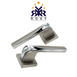 مسكة باب معدني ثنائي اللمعة بتصميم فاخر