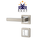 مقبض باب سيلفر بتصميم مستطيل بلمسة كروم