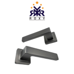 مقبض باب برنزي مطفي بتصميم مستطيل عريض