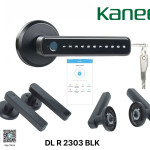 مسكة باب ذكية KANEE DL R 2303 BLK – أمان متقدم وتصميم عصري