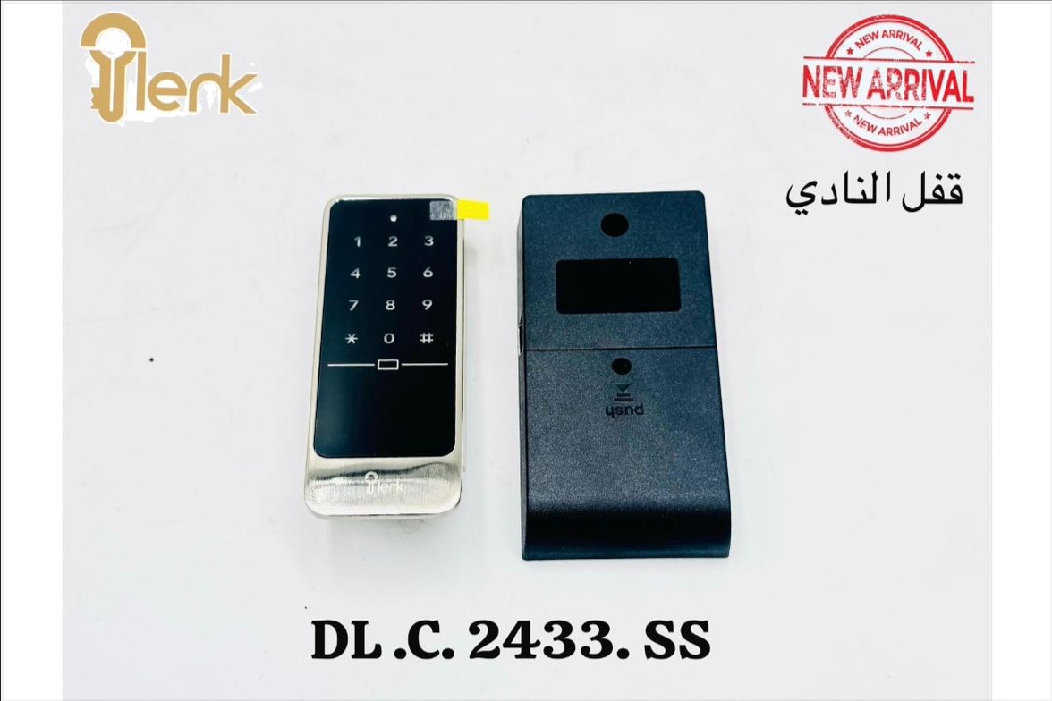 قفل نادي إلكتروني Jlerk DL.C 2433 SS – لوحة أرقام رقمية – ستانلس ستيل – أمان عالي لخزائن النوادي والصالات